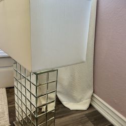 Large Mirrored Lamp