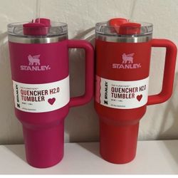 Valentine's Day Stanley 40oz Quencher H2.0 Tumbler Cosmo Pink/Target Red 2  Pack for Sale in Phoenix, AZ - OfferUp