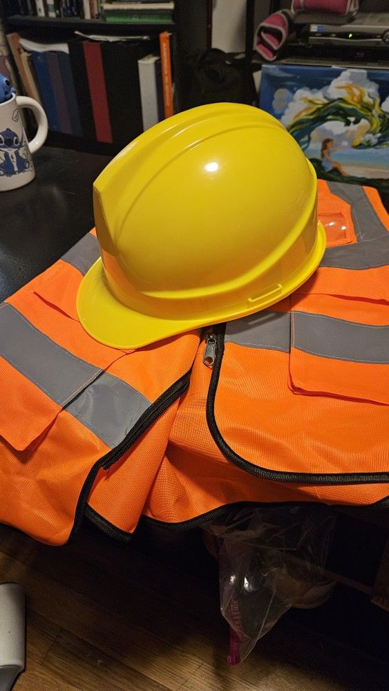 Hard Hat Yellow And Safety West Orange