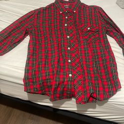 Red And Green Flannel Shirt