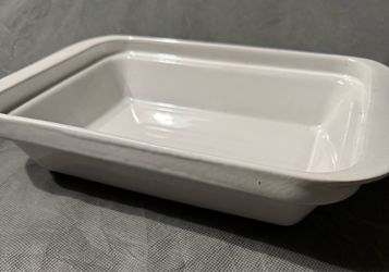 White Ceramic Baking Dish