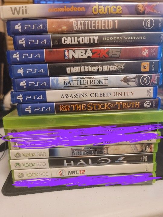 PS4 And Xbox 360 Games 