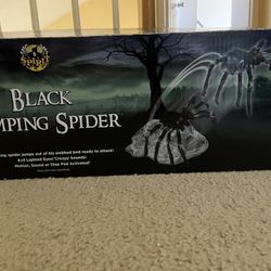 Spirit Halloween Black Jumping Spider - Halloween Decoration 