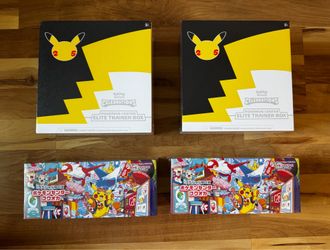 Sealed Pokemon Lot at 75% Market (Celebrations Pokemon Center ETBs, Japanese Fukuoka Boxes)