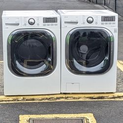 STACKABLE LG  XL Capacity 4.5cuft  Washer And 7.4cuft Electric Dryer. Works Perfect. 30 days warranty. See more on my page.
