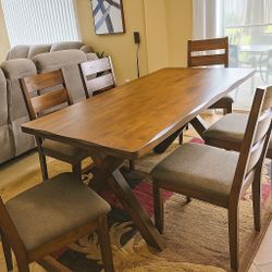 Beautiful Brand New Solid Wood 7pc Dining Set 