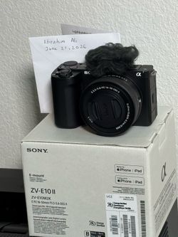 Sony ZV-E10 II Mirrorless Camera and Kit (16-50mm OSS II Lens) – Like New 1 month old