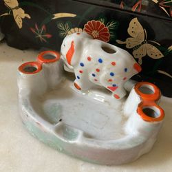 Vintage Mid Century Ashtray W/ An Elephant