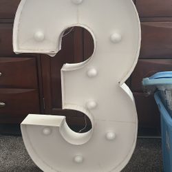 Marquee number 3 And 7 