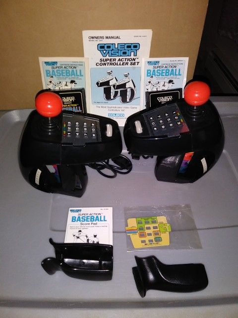 2 Colecovision Super Action Controllers Lot