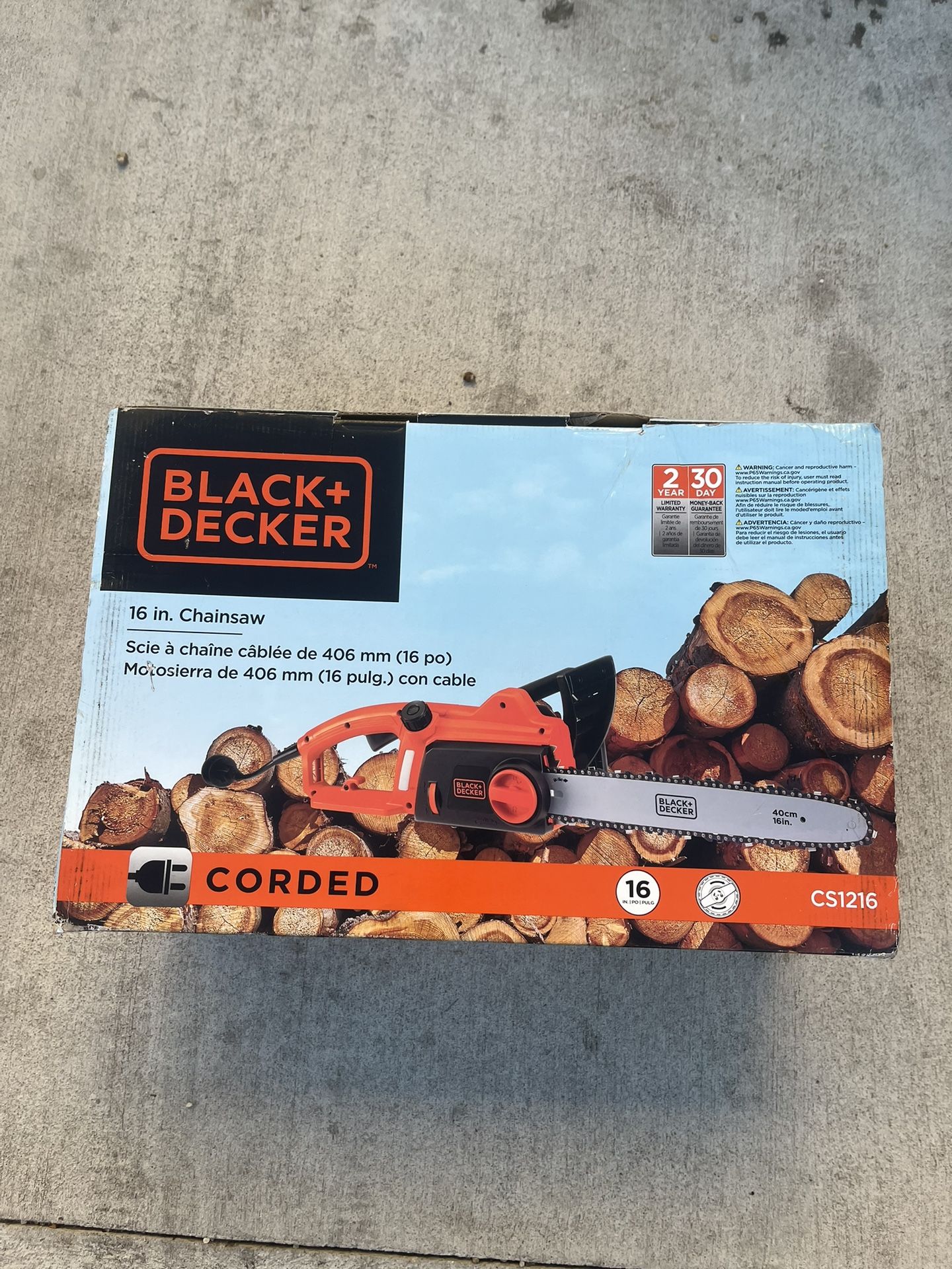Chainsaw Black + Decker
