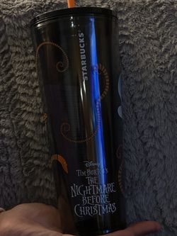 Zero 24 oz. Starbucks Travel Tumbler with Straw- The Nightmare Before Christmas