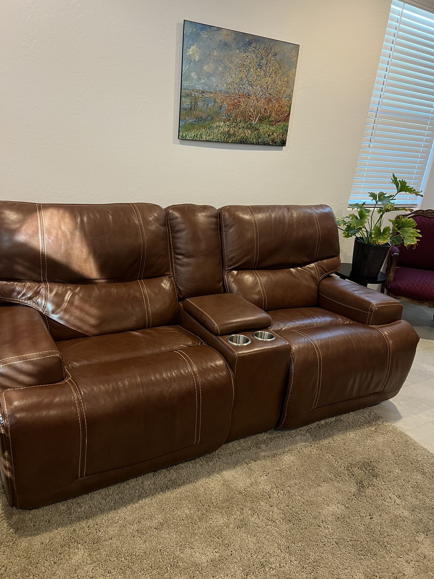 Jason Power 2 Seater Leather Sofa