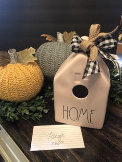 Rae Dunn Home Birdhouse in Pink - New