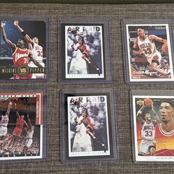 Scottie Pippen Lot Of 10 Basketball Cards Chicago Bulls