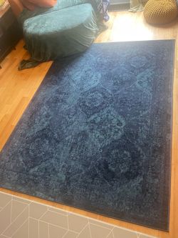 Blue IKEA 5’x7’ area rug