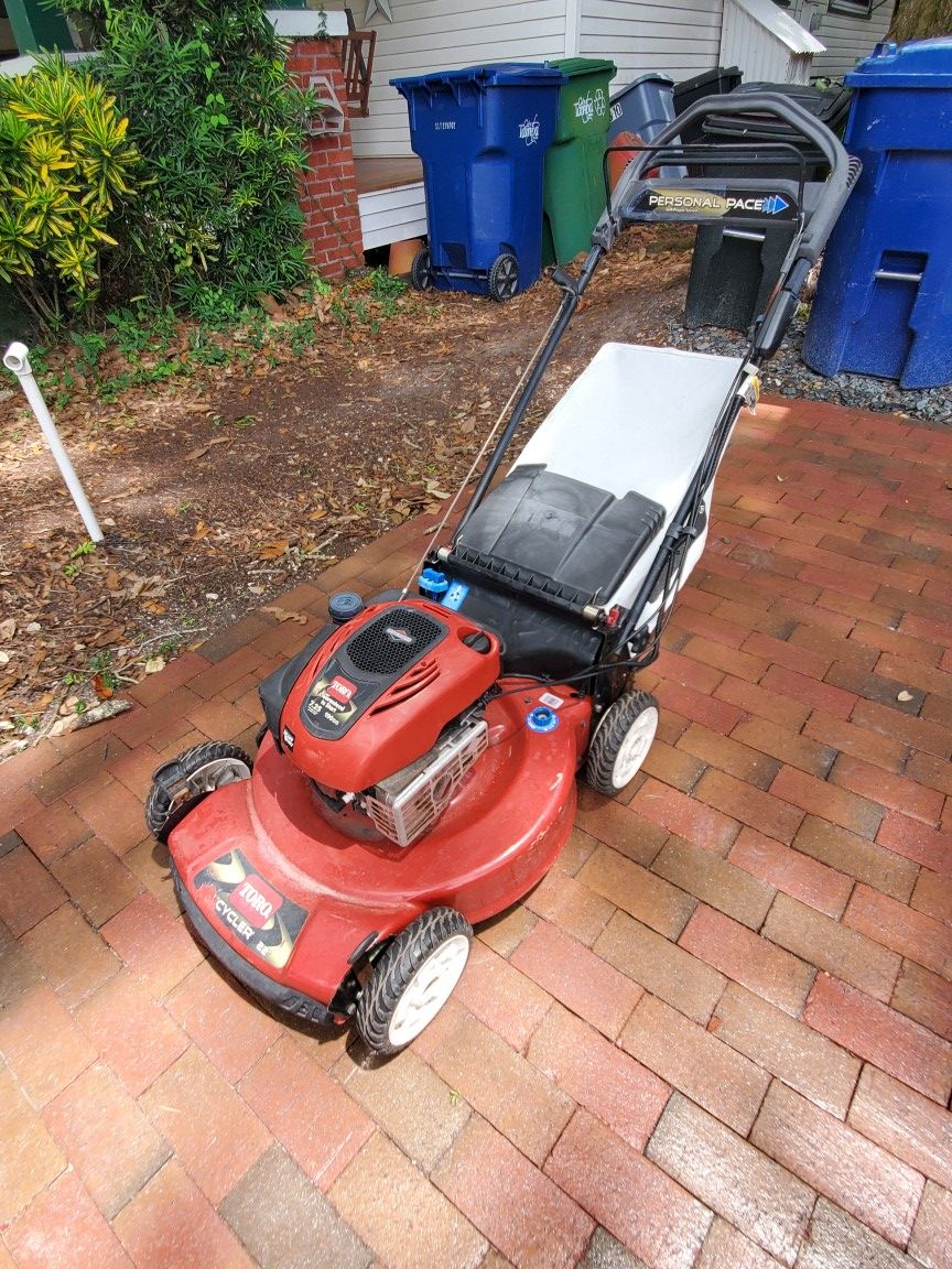 Self Propelled PUSH Button Start Lawn Mower LBSN Toro Recycler for Sale