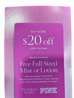 Victoria's Secret Fall Bonus Cards 2026