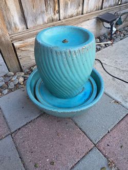 Ceramic Outdoor Patio Water Fountain