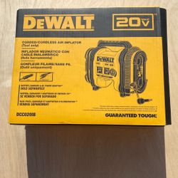 Dewalt  Cord And Cordless. Air Inflator. DCc0201B.  Tool Only 