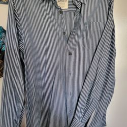 Wrangler Men Long Sleeve Shirt Strope Button Down Used Like New SM