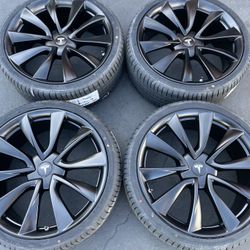 20” Oem Tesla Model 3 Factory Wheels 20 Inch Satin Black Rims Tesla 3