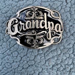 VTG A-80 Siskiyou Pewter GRANDPA Belt Buckle 1988 Williams Oregon USA 