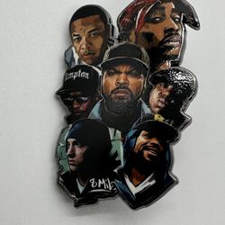 Custom Hip Hop UV Printed Pin 2 Inch’s In Size. Extremely Detailed And Top Quality