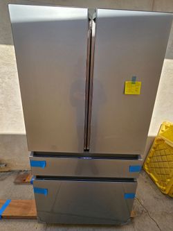 NEW GE Cafe 23.2 CU FT Counter-Depth French-Door Refrigerator Fridge w/ Platinum Glass, AutoFill Pitcher
