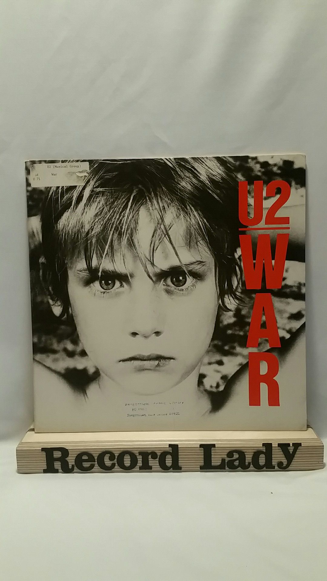 U2 "War" vinyl record Rock