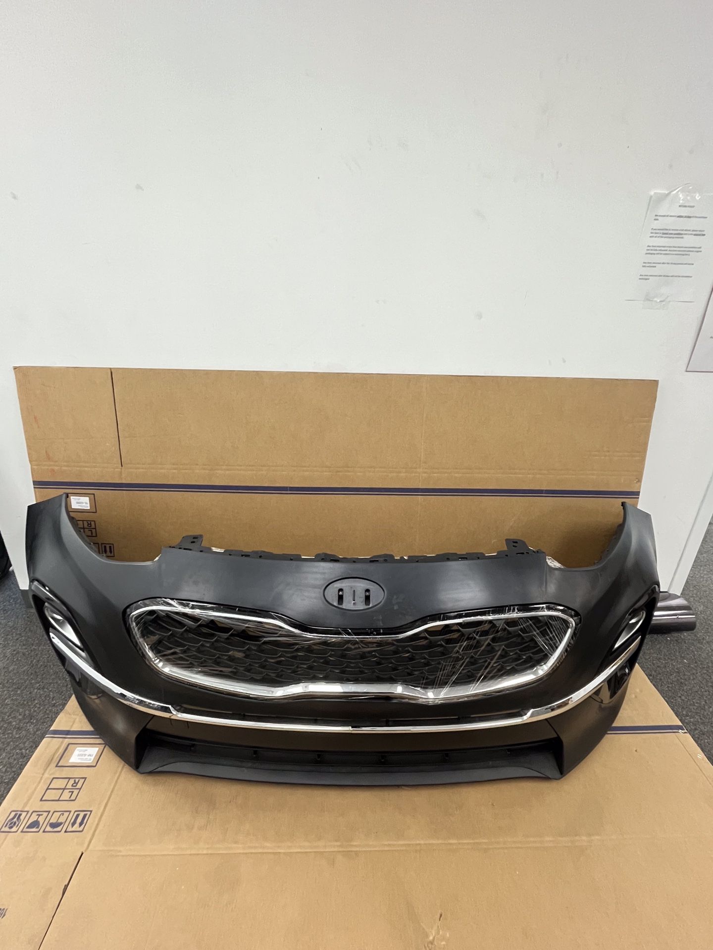 Complete Front Bumper Assembly With Grilles And Foglights For 2020 2021 2022 Kia Sportage