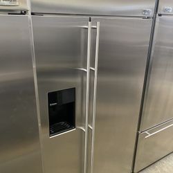 GE Monogram 42” Built In Side By Side Fridge 