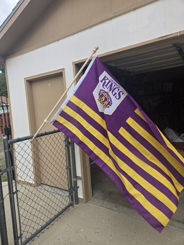 Los Angeles kings flag brand new 3 x 5 feet