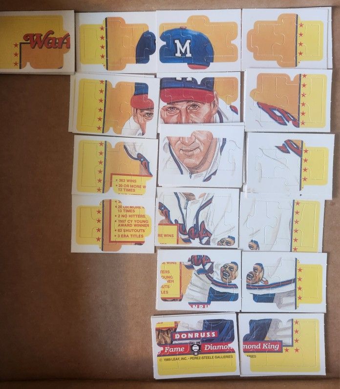 1989 Warren Spahn Donruss Puzzle