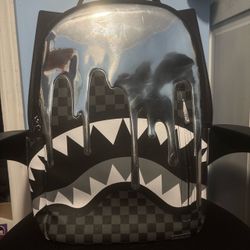 Sprayground Black Checkered Backpack