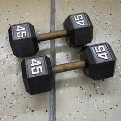 Set Of 45lb Dumbbells