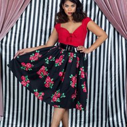 Double Trouble Rockabilly Skirt