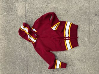 Varsity style women’s wool sweater