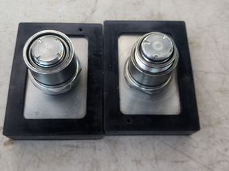 TWO PACK Car Lift Rectangular Rubber Tray Heightening Feet Pads Shaft