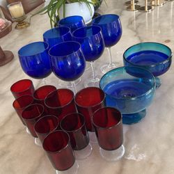 Wine Glasses And Shot Glasses $30 For All 