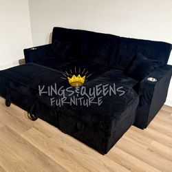 New Black Sofa Bed   