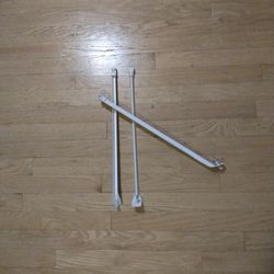 Shelf Support 3 Pcs White Brackets 17 Inch For 12 inch Wired Shelf 