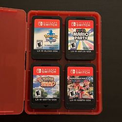 Nintendo Switch games - Mario Party, Mario Kart, Pokemon Sword, Pokemon Snap