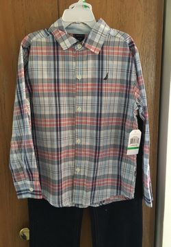 Nautical boys shirt and pants dress size 7