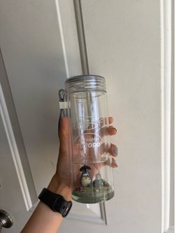 My Neighbor Totoro, clear plastic Tumblr cup with lid studio ghibli