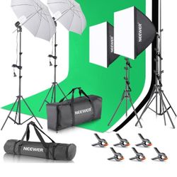 NEEWER Photography Lighting kit with Backdrops