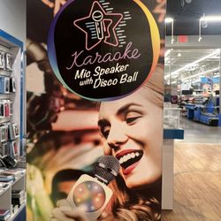 Karaoke Mic Speaker With Disco Ball