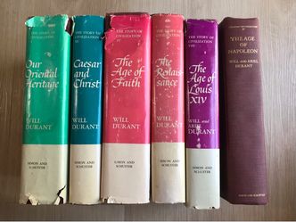 Will Durant The Story of Civilization 6-Book Set