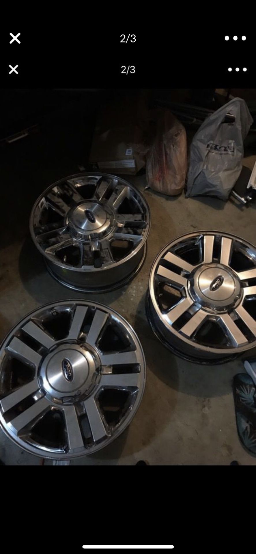 4 Ford F-150 rims with caps and lugs 400 OBO