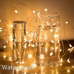 200 LED solar copper wire string decorative garden fairy light - Warm White